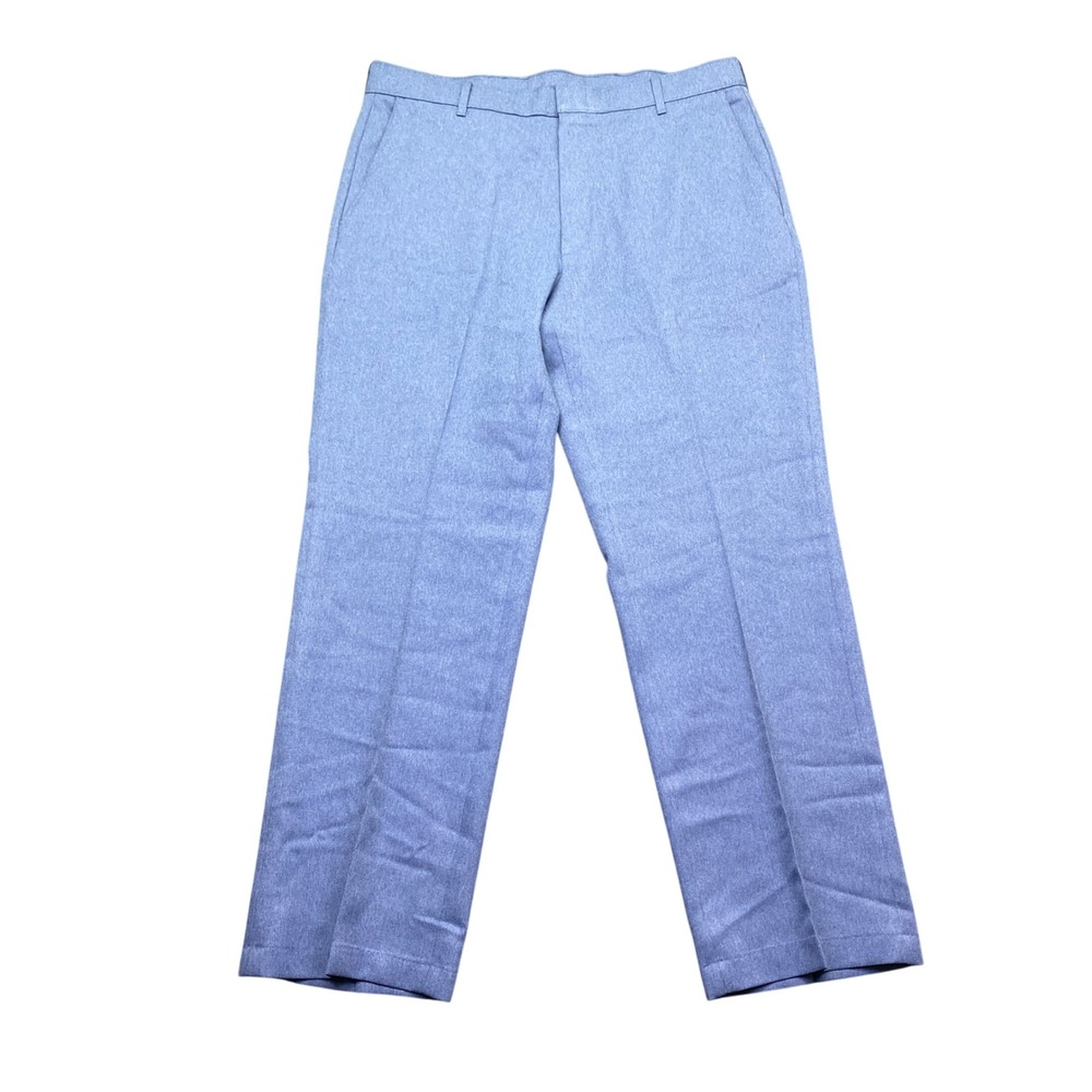 Vintage Levis Action Slacks Mens 34x29 Blue Heather Straight Leg Trousers Taloon